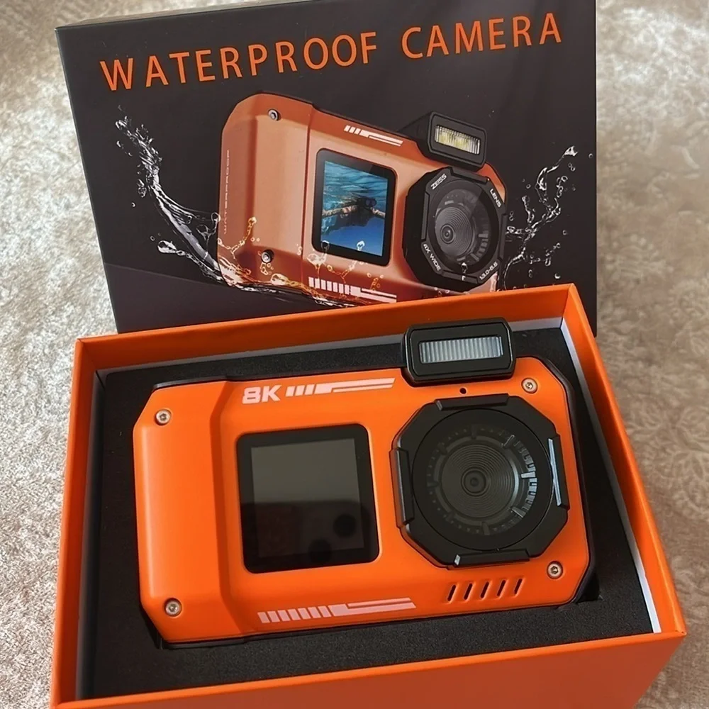 Brand New 8K UHD 70MP Digital Camera 32GB Card Waterproof Underwater